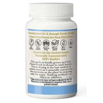 Eclectic Herb Freeze-Dried Garlic Capsules - Immune Booster