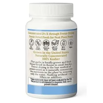 Eclectic Herb Freeze-Dried Garlic Capsules - Immune Booster