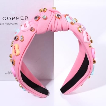 CEALXHENY Valentine's Day Headband Stylish XOXO Love Heart