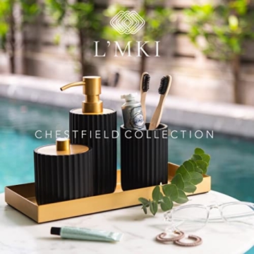 Bathroom Accessory Set, Gold Bathroom Accessories, Matte Black Bathroom Accessories Sets Complete, Bathroom Assesssories Set, Farmhouse Bathroom Decor, Bathroom Soap Dispenser Set, Boho Bathroom Decor