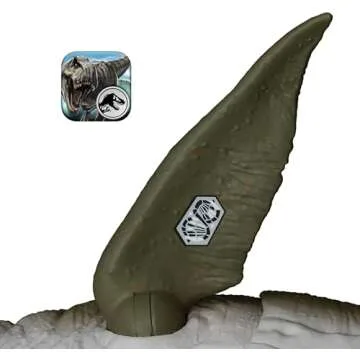 Mattel Jurassic World Rebirth Bite N Blast Mosasaurus Action Figure & Mini Dilophosaurus, Wide Jaw Dinosaur Toy, Movie-Accurate Posable, Digital Play