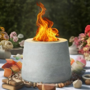 Karlliu Tabletop Fire Pit: Smokeless, Mini & Portable for S'mores