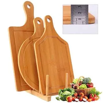 Bamboo Cutting Board Set 3PCS for Meat & Veggies