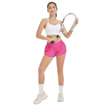 Attifall Women's High Waisted Running Shorts - Athletic Style