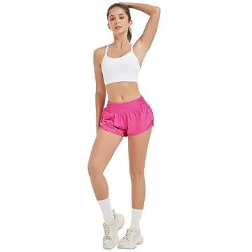 Attifall Women's High Waisted Running Shorts - Athletic Style