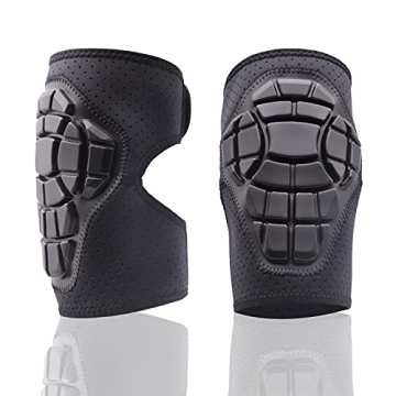 BRAVORD Knee Pads G4U Material (2pcs) for Multi-Purpose Sports for Unisex-Adult Teens Black (Small)