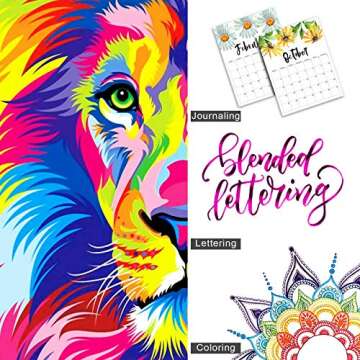 Dual Tip Brush Marker Pens for Art & Coloring