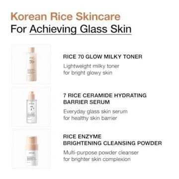 ANUA Rice Trio Set : Rice Cleansing Powder & Milky Toner & Hydrating Serum, Marshmallow face mask maker, for Glass skin, Fragrance Free, Korean Skincare