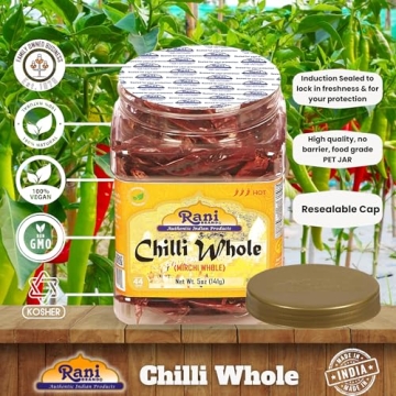 Rani Chilli Whole 5oz - Natural, Vegan, Gluten Friendly
