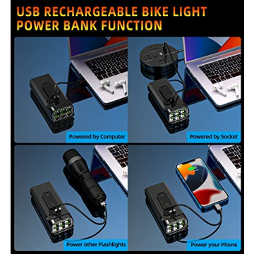 Super Bright 10000 Lumen Bike Lights for Night Riding