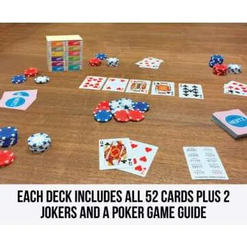 Regal Games Nertz Playing Cards 12 Pack - Decks of 12 Color Cards Wide-Size & Fun Playing Cards - Deck of Playing Cards for Poker, Solitaire, Blackjack & More