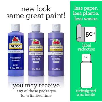 Apple Barrel Gloss White Acrylic Paint for Crafts 8 oz