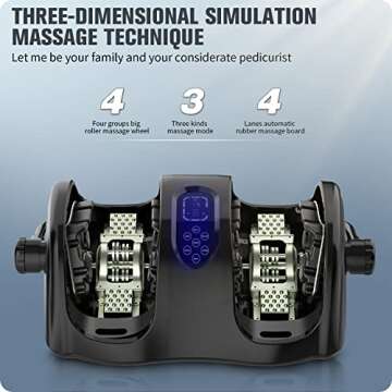 Gcdory Foot Massager Machine Shiatsu Massager Deep Tissue Electric Massager with Heat, Deep Kneading with Heat Therapy, Increases Blood Flow Circulation