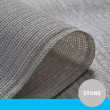 Coolaroo 457860 Shade Fabric with 90% UV Protection (6'x50'), 6' x 50', Stone