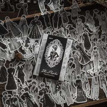 Alideco 100pcs Washi Stickers Set Vintage People Stickers for Journaling Scrapbooking Junk Journal C...