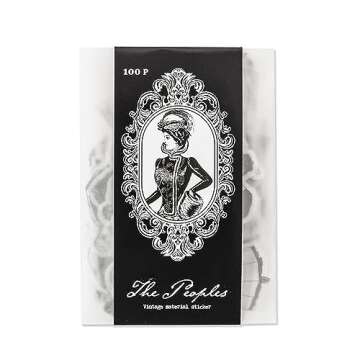 Alideco 100pcs Washi Stickers Set Vintage People Stickers for Journaling Scrapbooking Junk Journal Crafts Embelishment Decoration Diary Stickers