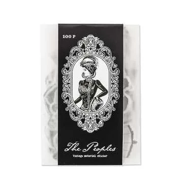 Alideco 100pcs Washi Stickers Set Vintage People Stickers for Journaling Scrapbooking Junk Journal Crafts Embelishment Decoration Diary Stickers