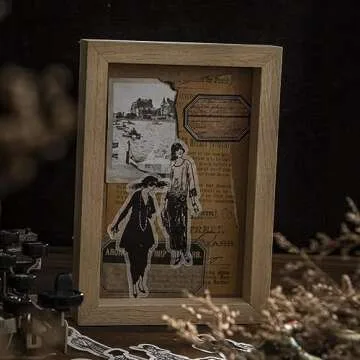 Alideco 100pcs Washi Stickers Set Vintage People Stickers for Journaling Scrapbooking Junk Journal Crafts Embelishment Decoration Diary Stickers