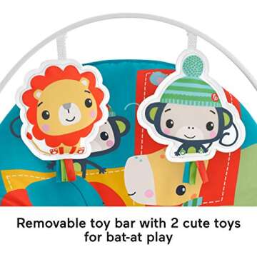 Fisher-Price Infant-to-Toddler Rocker – Jungle Blocks, portable baby rocking chair with toys for soothing or play [Amazon Exclusive]