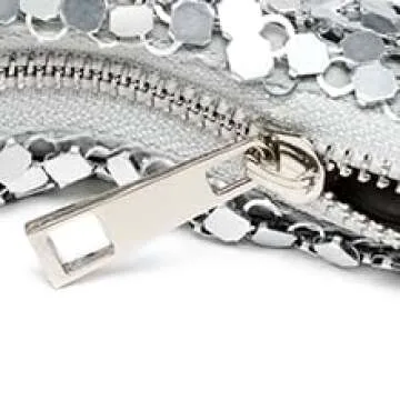 Afashor Womens Metallic Evening Bag Cute Hobo Handbag Fashion Shiny Moon-shaped Shoulder Purse Green