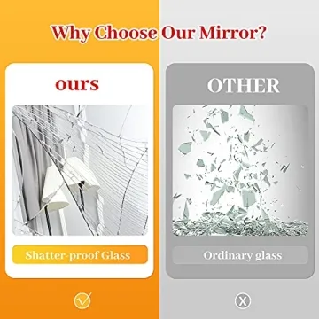 Gold Arched Full-Length Mirror Elegant Functional 71x32