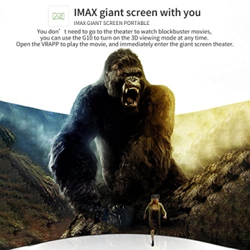 VR Headset Virtual Reality VR 3D Glasses VR Set 3D Virtual Reality Goggles,Adjustable VR Glasses Support 7.2 Inches [with Controller+Two Eye Masks]