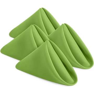 Utopia Home 24 Pack Apple Green Cloth Napkins for Stylish Dinners & Events