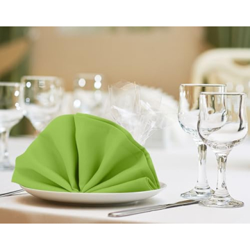 Apple Green Cloth Napkins - 24 Pack for Stylish Events