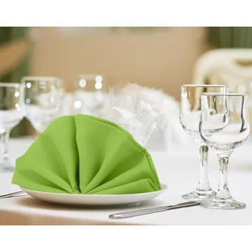 Apple Green Cloth Napkins - 24 Pack for Stylish Events