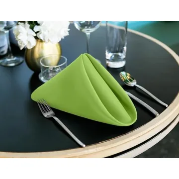 Apple Green Cloth Napkins - 24 Pack for Stylish Events