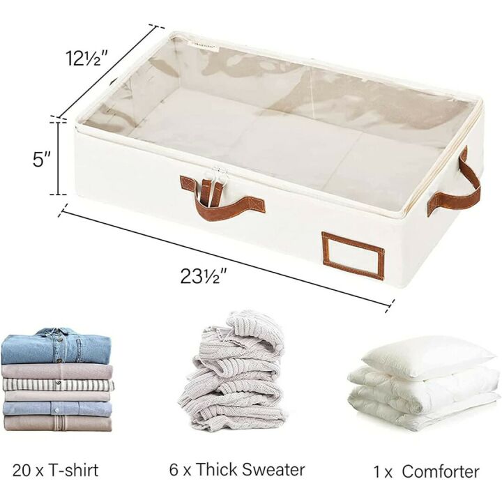 Underbed Storage Box Set - Sturdy & Stylish Organizer