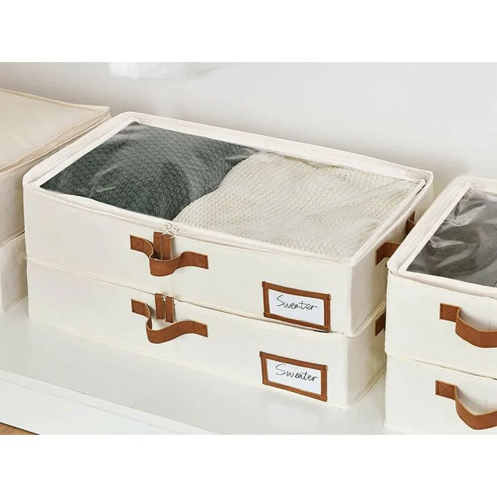 Underbed Storage Box Set - Sturdy & Stylish Organizer