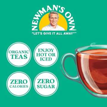 Newman's Own Organic Green Tea with Health Benefits 40ct