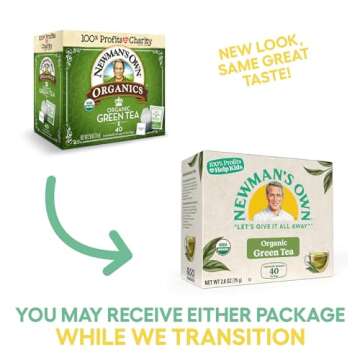 Newman's Own Organic Green Tea with Health Benefits 40ct