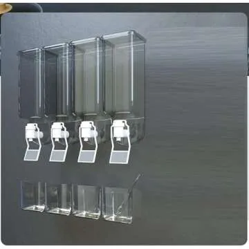 BOWINGBO Condiment Holder - Oil & Vinegar Storage Dispenser, Seasoning Wall Rack, Kitchen Storage for Spices, Vinegar, Other Liquids