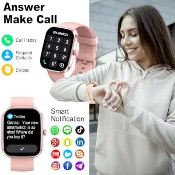 Smart Watch(Answer/Make Call), 1.91" Smartwatch for Men Women, NEW Fitness Watch with 110+ Sport Mod...