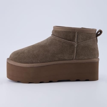 CUSHIONAIRE Hippy Women’s Cozy Platform Ankle Boots