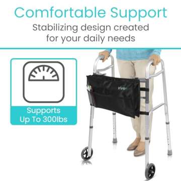 Vive Mobility Folding Walker - Lightweight & Durable Support
