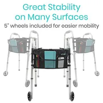 Vive Mobility Folding Walker - Lightweight & Durable Support