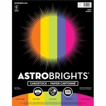 Astrobrights Colored Cardstock Pack of 250, 65 lb