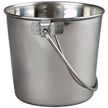 Advance Pet Products Stainless Steel Bucket for Pets