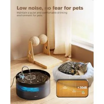 BEMOONY Cat Water Fountain: Quiet 3.2L Pet Dispenser