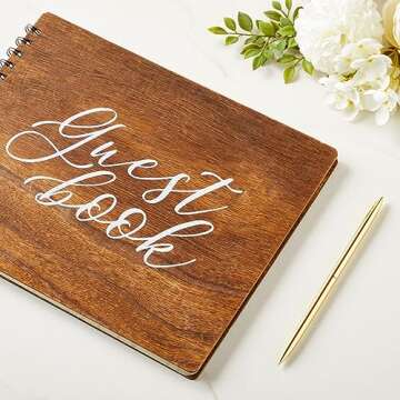 Juvale 12 Pack Gold Ballpoint Pens for Wedding Guest Book, Bulk Office Supplies, Black Ink, 1mm Medium Point (Metallic, 6.4 In)