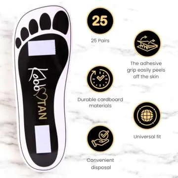 Spray Tanning Feet Pads - 25 Pairs Disposable Protection