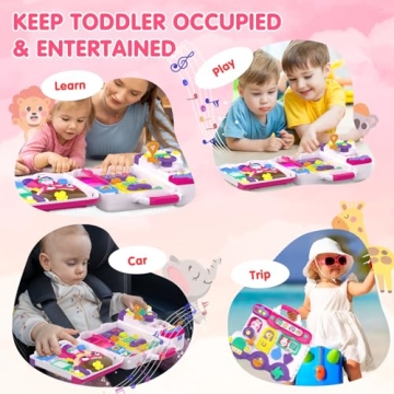 Montessori Busy Board for Toddlers 1-3, Educational Toy