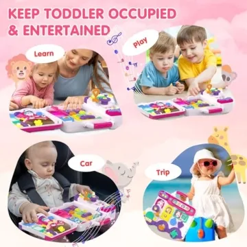 Montessori Busy Board for Toddlers 1-3, Educational Toy