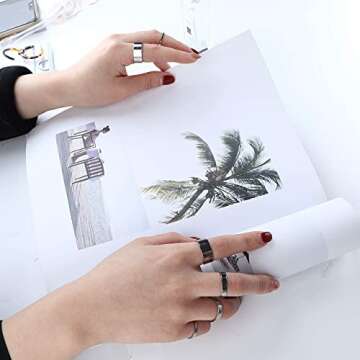 Stylish HAIAISO Knuckle Rings Set for Women - 10 Pcs