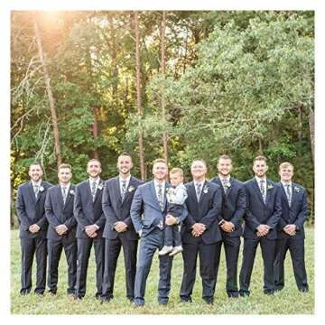 JESLANG Cotton Floral Tie - Stylish Skinny Necktie