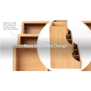 Elegant THEODORE Bamboo Tea Organizer - Holds 180 Bags