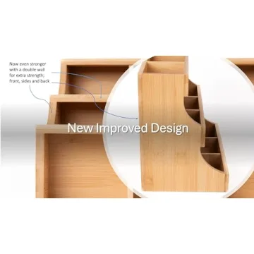 Elegant THEODORE Bamboo Tea Organizer - Holds 180 Bags